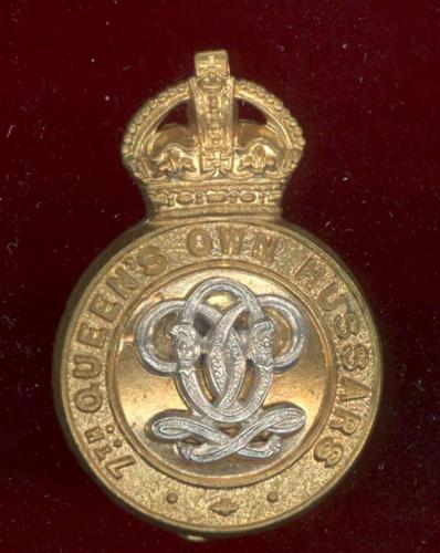 7th Queen's Own Hussars OR's cap badge 