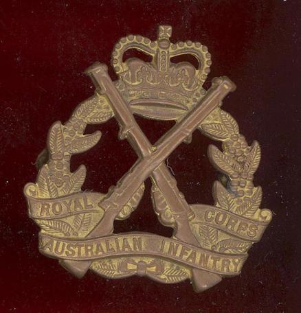 Royal Australian Infantry Corps slouch hat badge