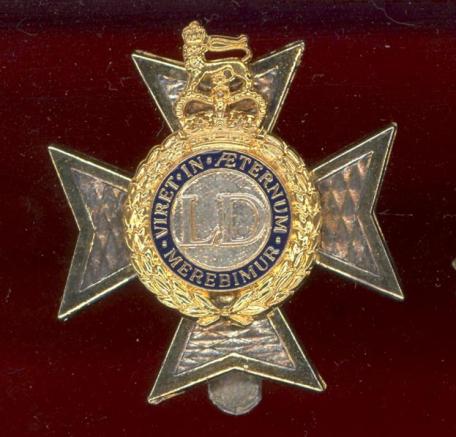 The Light Dragoons dress cap badge