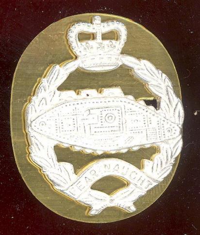 Royal Tank Regiment EIIR Officer's beret badge