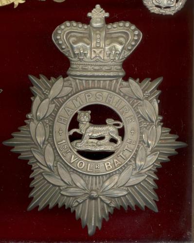 1st VB Hampshire Regiment OR?s helmet plate circa 1885-1901