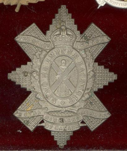 Canadian Black Watch Royal Highland Regt. of Canada glengarry badge