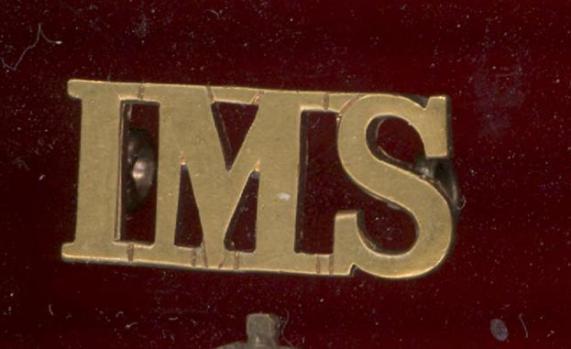 Indian Army I.M.S. Indian Medical Service shoulder title