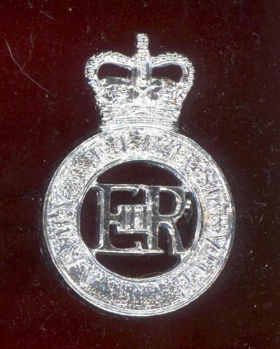 British Army  Fire Service staybright cap badge 