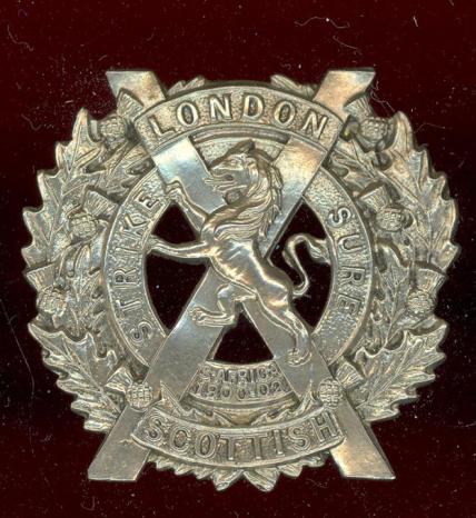 The London Scottish cap / sporran badge