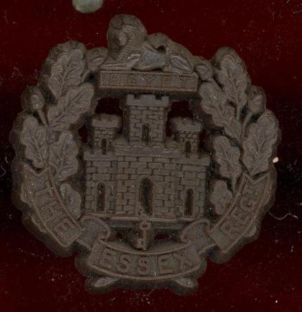 The Essex Regiment. WW2 plastic economy cap badge 