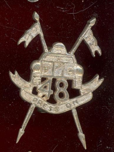 Indian Army 48th Cavalry Regiment WW2 head-dress badge