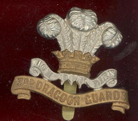 3rd Prince of Wales Dragoon Guards WW1 OR's cap badge