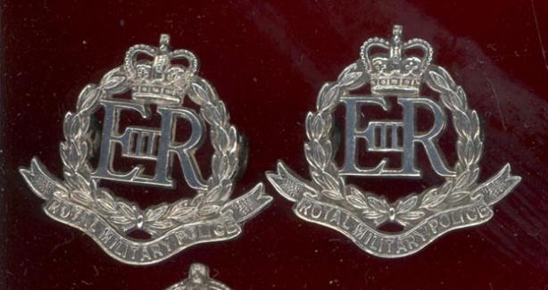 Royal Military Police Officers dress collar badges 