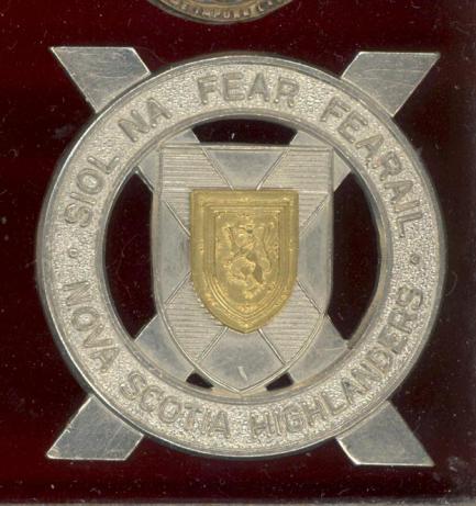 Canadian Nova Scotia Highlanders glengarry badge