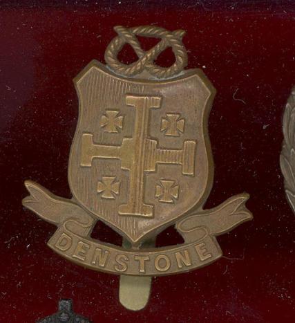 Denstone College Staffordshire O.T.C. cap badge