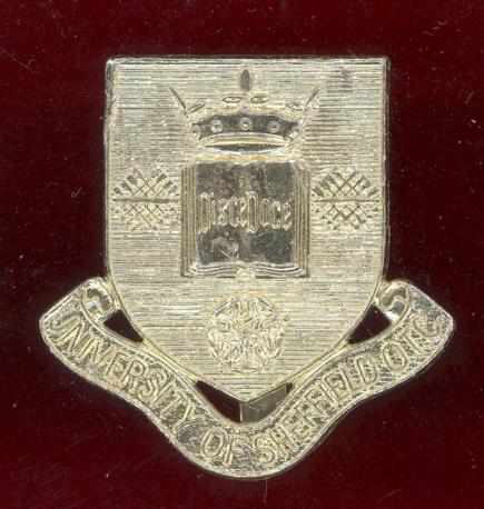 University of Sheffield O.T.C. staybright cap badge