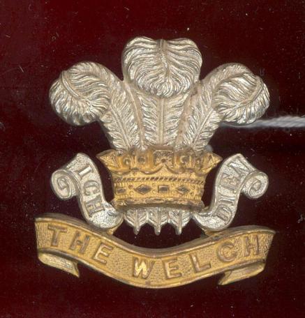 The Welch Regiment WW2 Officer's cap badge