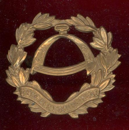 7th Bn. Hampshire Regiment OR's cap badge 