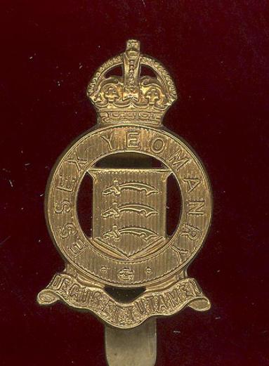 The Essex Yeomanry beret badge 