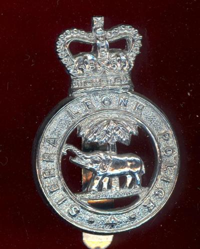 British Colonial Sierra Leone Police cap badge