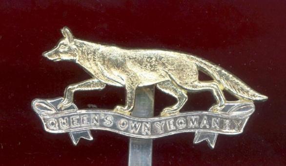 The Queen's Own Yeomanry staybright beret badge