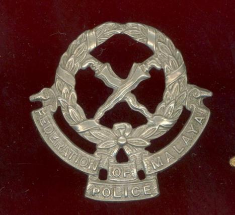 Malayian Federation of Malaya Police cap badge