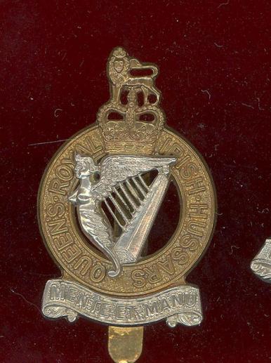 Queen's Royal Irish Hussars metal cap badge