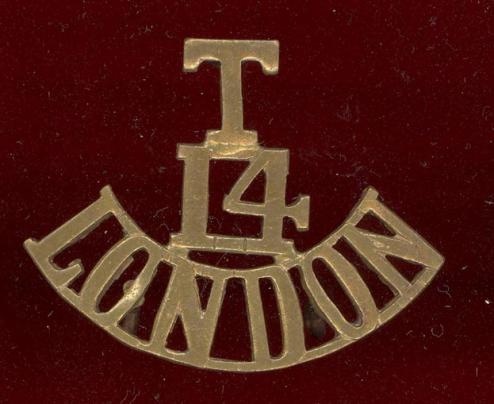 T /14 /  LONDON  WW1 shoulder title