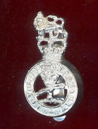 Royal Devon Yeomanry staybright cap badge 