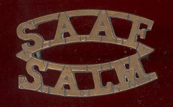 S.A.A.F. South Africa Air Force shoulder title