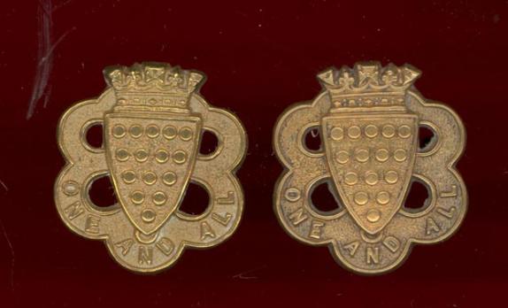 Duke of Cornwalls Light Infantry Victorian OR's collar badges