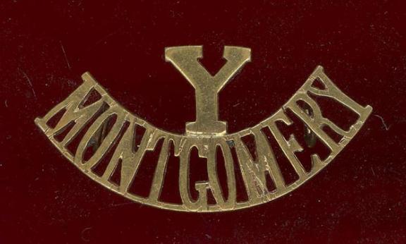 Y / MONTGOMERY , Montgomery Yeomanry shoulder title
