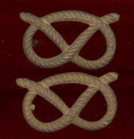 The South Staffordshire Regiment Victorian OR's collar badges