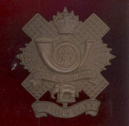 Scottish 2nd VB Highland Light Infantry Officer's OSD glengarry badge