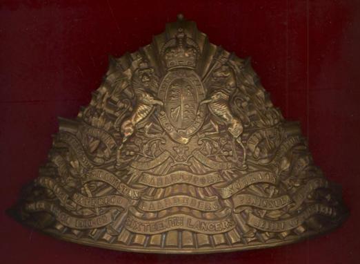 16th Queen s Royal Lancers Edwardian czapska helmet plate