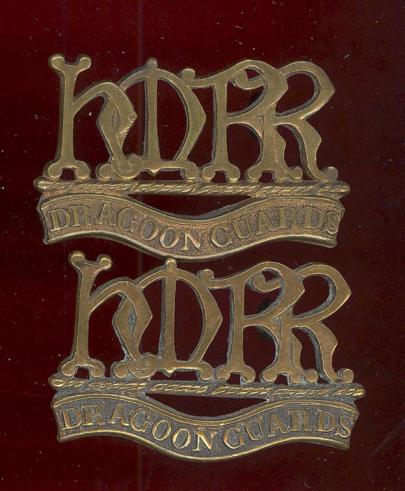 Boer War H.M.R.R. / DRAGOON GUARDS shoulder titles 