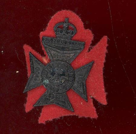 1st Cadet Bn. King's Royal Rifle Corps field service cap badge
