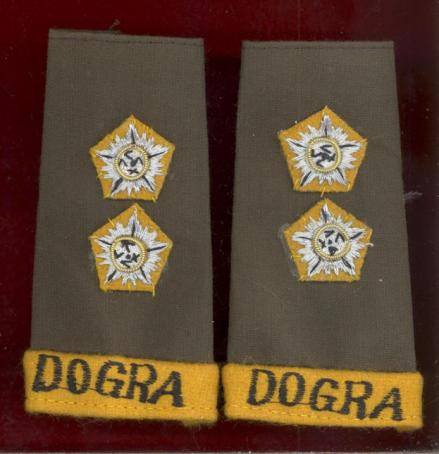 Indian Army Dogra Regiment Lieutenant Rank Slip on