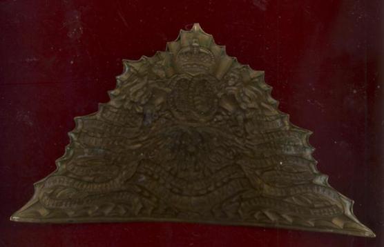 9th Royal Lancers Edwardian czapska helmet plate