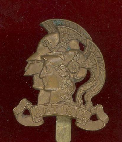 28th County of London Regt. Artist Rifles WW1 OR's cap badge 