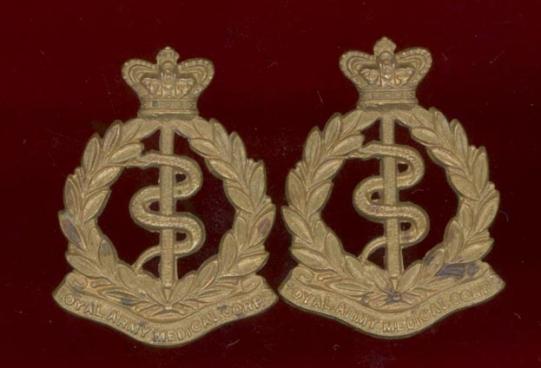 Royal Army Medical Corps Victorian OR's collar badges