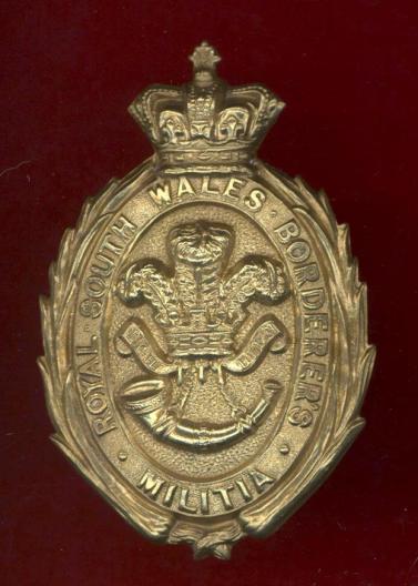 Welsh Royal South Wales Borderer's Militia Victorian glengarry badge 