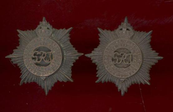 Royal Indian Army Service Corps Officer's OSD collar badges