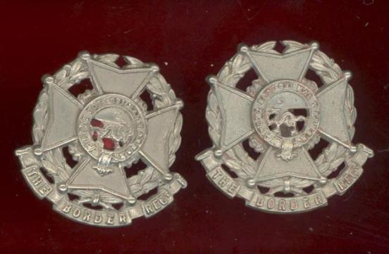 3rd (Militia) Bn. The Border Regt OR's collar badges 