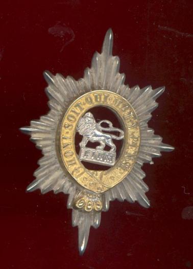 The Worcestershire Regiment Officer's silver cap badge