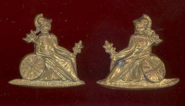 The Norfolk Regiment Victorian  OR's collar badges