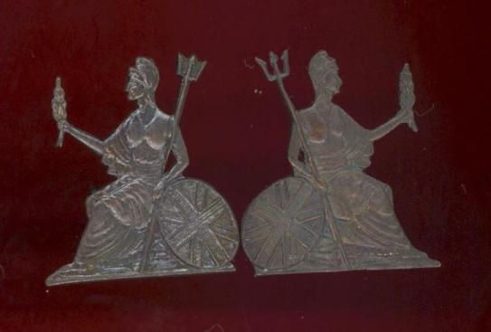 The Norfolk Regiment  Officer's OSD collar badges