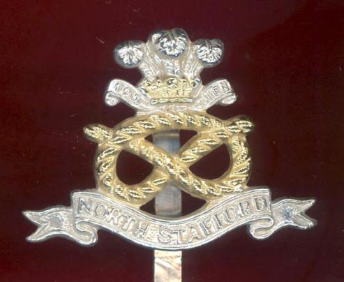 The North Staffordshire Regiment staybright cap badge