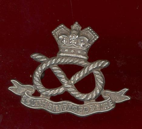 3rd (Militia) Bn.The South Staffordshire Regiment. Victorian Officer's Dress cap badge 
