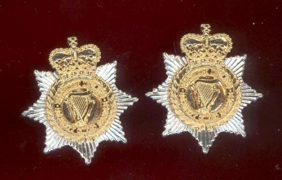 Northern Ireland Security Guard Service collar badges
