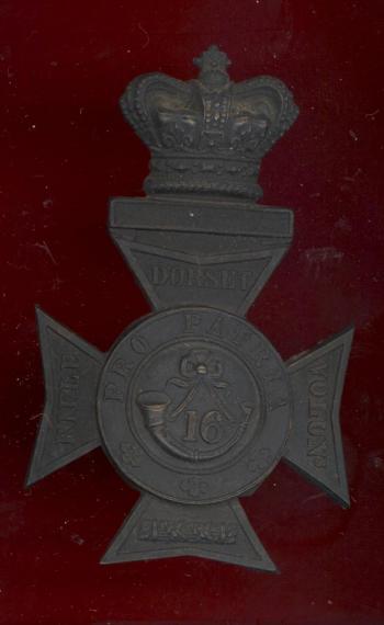 Dorset Rifle Volunteers Victorian OR?s helmet plate.