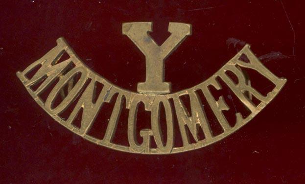 Y / MONTGOMERY , Montgomery Yeomanry shoulder title