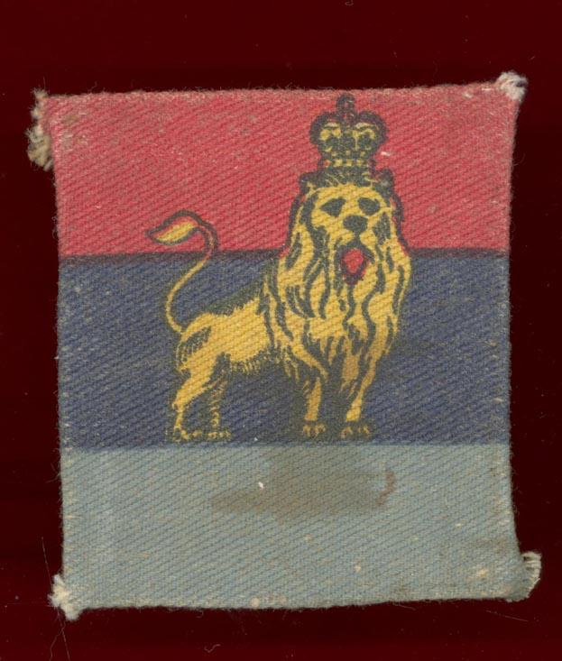 British Troops Egypt WW2 cloth formation sign