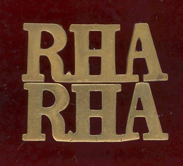 R H A Royal Horse Artillery shoulder titles